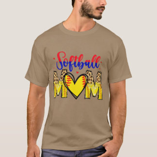 Rms00738 softbal moeder t-shirt