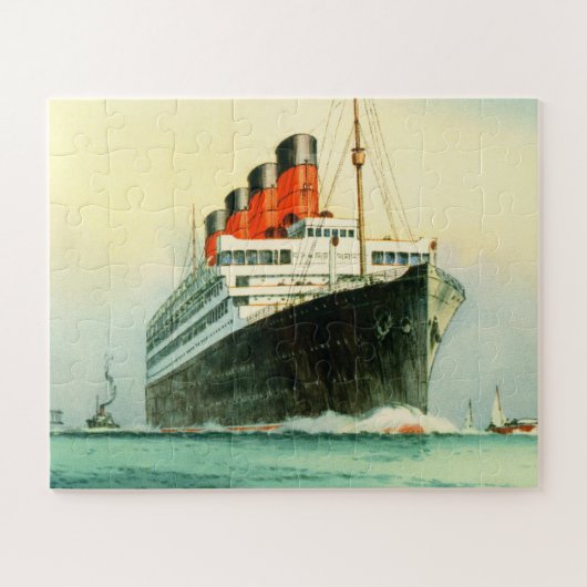 RMS Aquitania Lijnschip Legpuzzel (Horizontaal)