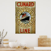 RMS Berengaria Cunard Line Poster (Keuken)