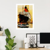 RMS Berengaria Poster (Thuiskantoor)
