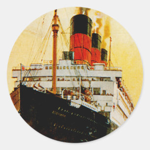 RMS Berengaria Ronde Sticker