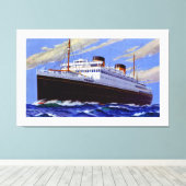 RMS Britannic ~ L Canvas Afdruk (Insitu (Houten vloer))