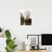 RMS Carpathia in New York Poster (Thuiskantoor)