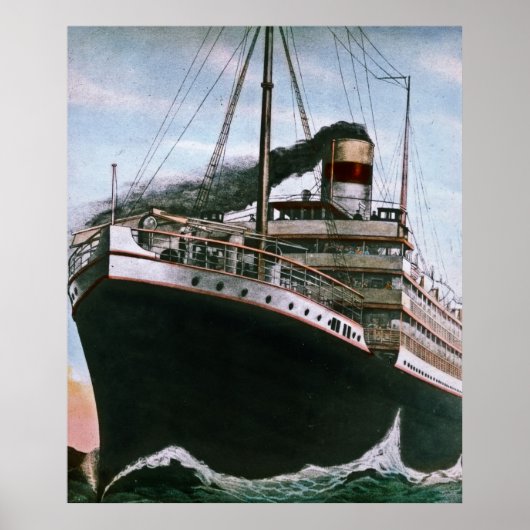RMS Carpathia komt bij de redding van RMS Titanic Poster (Voorkant)