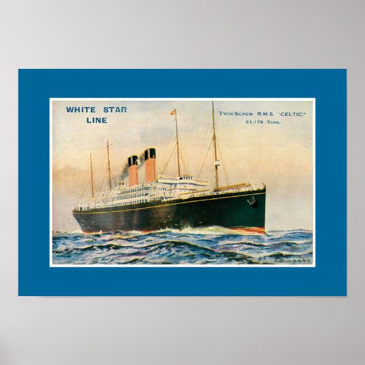RMS Celtic Poster (Voorkant)