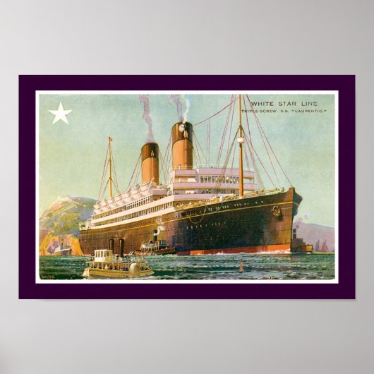 RMS Laurentic Poster (Voorkant)