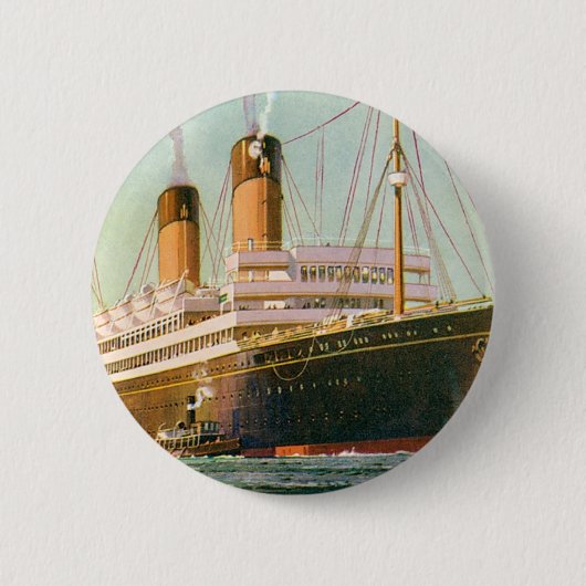RMS Laurentic Ronde Button 5,7 Cm (Voorkant)
