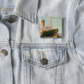 RMS Laurentic Vierkante Button 5,1 Cm (In situ)