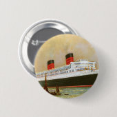 RMS Mauretainia Ronde Button 5,7 Cm (Voorkant /achterkant)