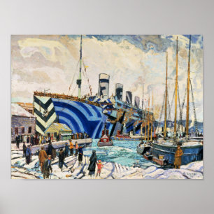 RMS Olympisch in Dazzle Camouflage 11x14-inch post Poster