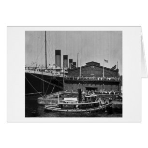 RMS Olympisch in Pier 59 Glass Slide 1911