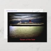 RMS Queen Elizabeth 2 Briefkaart (Voorkant / Achterkant)