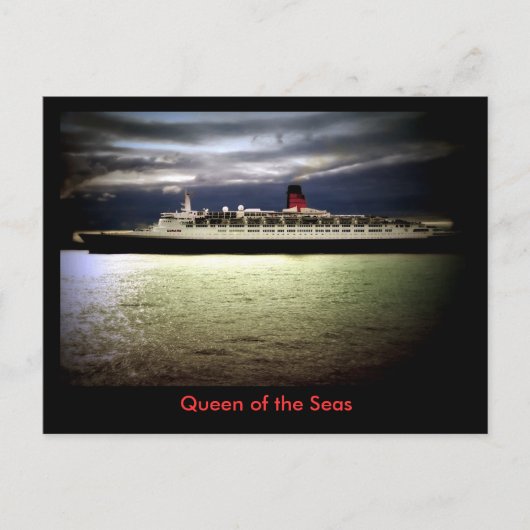 RMS Queen Elizabeth 2 Briefkaart (Voorkant)