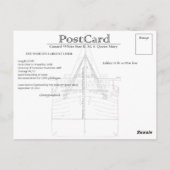 RMS Queen Mary Carte postale (Dos)