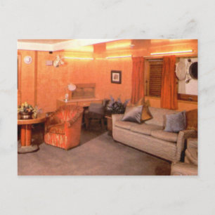 RMS Queen Mary First Class Sitting Area Briefkaart