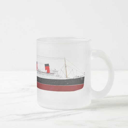 RMS Queen Mary Verre Mug (Droit)