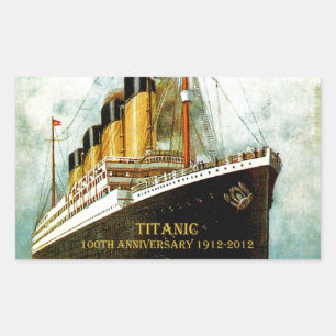 RMS Titanic 100th Jubileum Rechthoekige Sticker