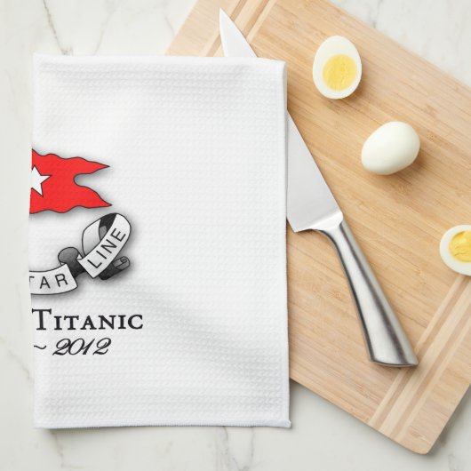 RMS Titanic 1912-2012 American MoJo Kitchen towel Theedoek (Quarter Fold)