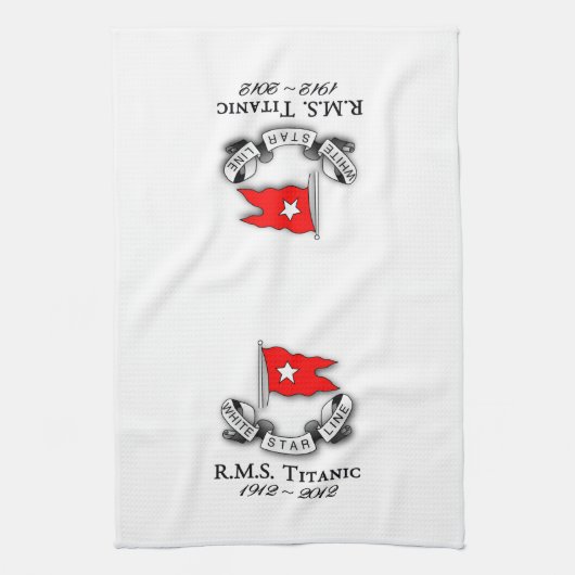 RMS Titanic 1912-2012 American MoJo Kitchen towel Theedoek (Verticaal)