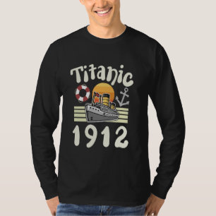 RMS Titanic 1912 Retro Scheeps Cruise Schip Mannen T-shirt