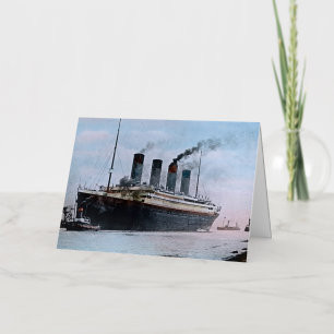RMS Titanic Belfast Ierland Vintage Folie Wenskaart