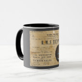 RMS TITANIC BOARDING ADVERTEREN MOK (Voorkant links)