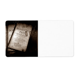 RMS Titanic Boarding Passes Etiket