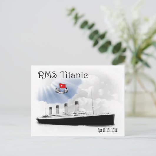 RMS Titanic Briefkaart (Staand voorkant)
