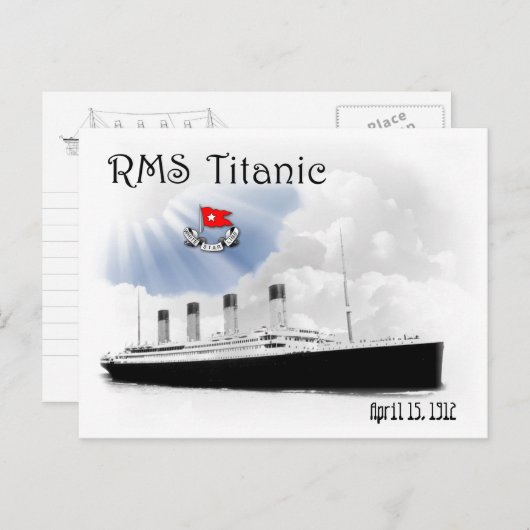 RMS Titanic Briefkaart (Voorkant / Achterkant)