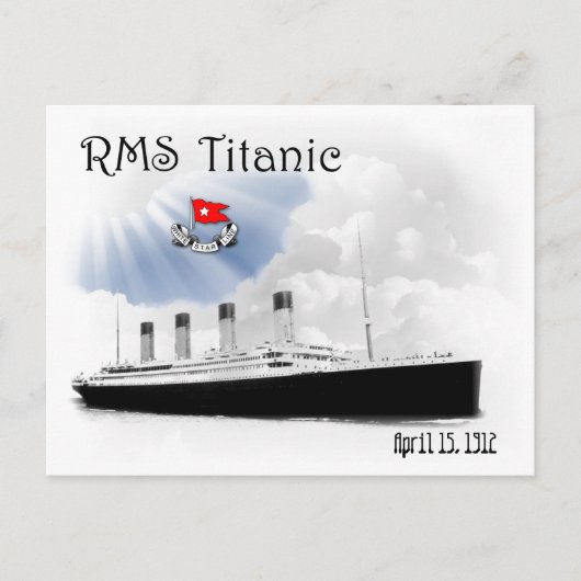 RMS Titanic Briefkaart (Voorkant)