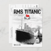 RMS Titanic Briefkaart (Voorkant / Achterkant)