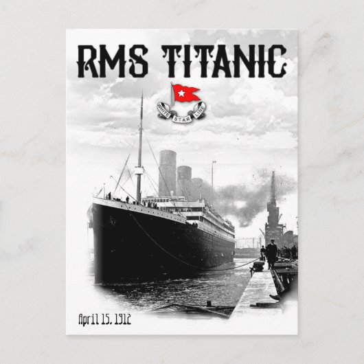 RMS Titanic Briefkaart (Voorkant)