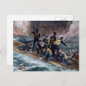 RMS Titanic Crew Escapes Behemoth Sinks Briefkaart (Voorkant / Achterkant)