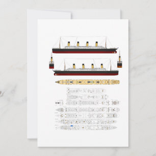 RMS Titanic Drawing and Diagram