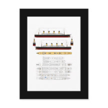RMS Titanic Drawing and Diagram
