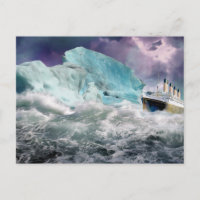 RMS Titanic en Iceberg Painting