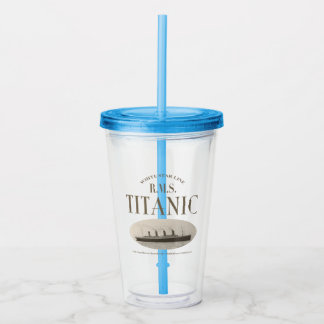 RMS Titanic Ghost Ship Sepia Acryltumbler Acryl Drinkbeker