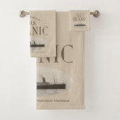 RMS Titanic Ghost Ship Sepia Bathroom Set Bad Handdoek (Insitu)