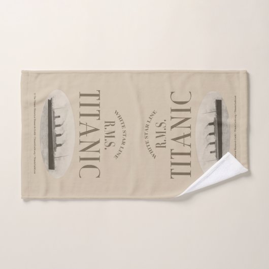 RMS Titanic Ghost Ship Sepia Bathroom Set Bad Handdoek (Handdoek)