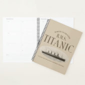 RMS Titanic Ghost Ship Sepia Planner (Devant avec enveloppe)