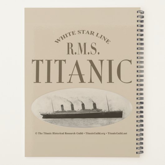RMS Titanic Ghost Ship Sepia Planner (Dos)