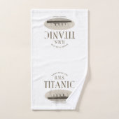 RMS Titanic Ghost Ship Sepia/White Bath Towel Set Bad Handdoek (Handdoek)