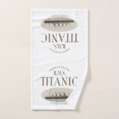 RMS Titanic Ghost Ship Sepia/White Hand Towel Handdoek (Handdoek)