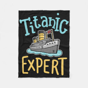 Rms Titanic Grappige Expert Retro Cruise Schip Man Fleece Deken