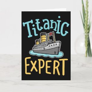 Rms Titanic Grappige Expert Retro Cruise Schip Man Kaart
