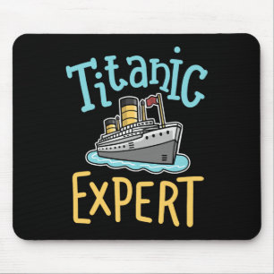 Rms Titanic Grappige Expert Retro Cruise Schip Man Muismat