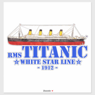 RMS Titanic Illustratie - White Star Line 1912 Sticker