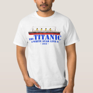 RMS Titanic Illustratie - White Star Line 1912 T-shirt