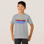 RMS Titanic Illustratie - White Star Line 1912 T-shirt (Voorkant volledig)