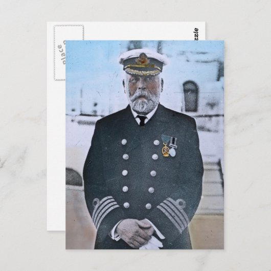 RMS Titanic Kapitein Edward J. Smith Briefkaart (Voorkant / Achterkant)